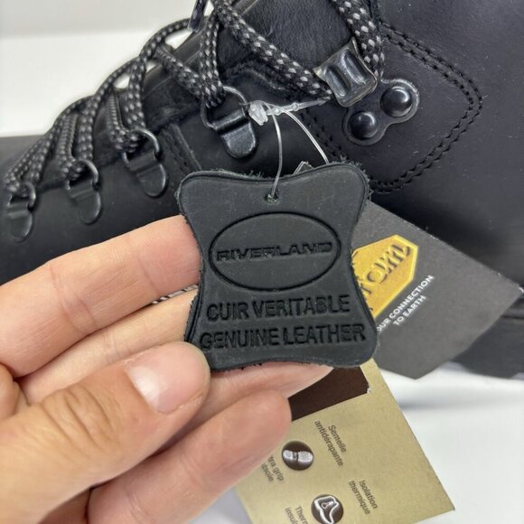 GriSport Mens Gritex Thermal Hiking Trekking Walking Boots Vibram Black Sz 11 - Picture 4 of 16